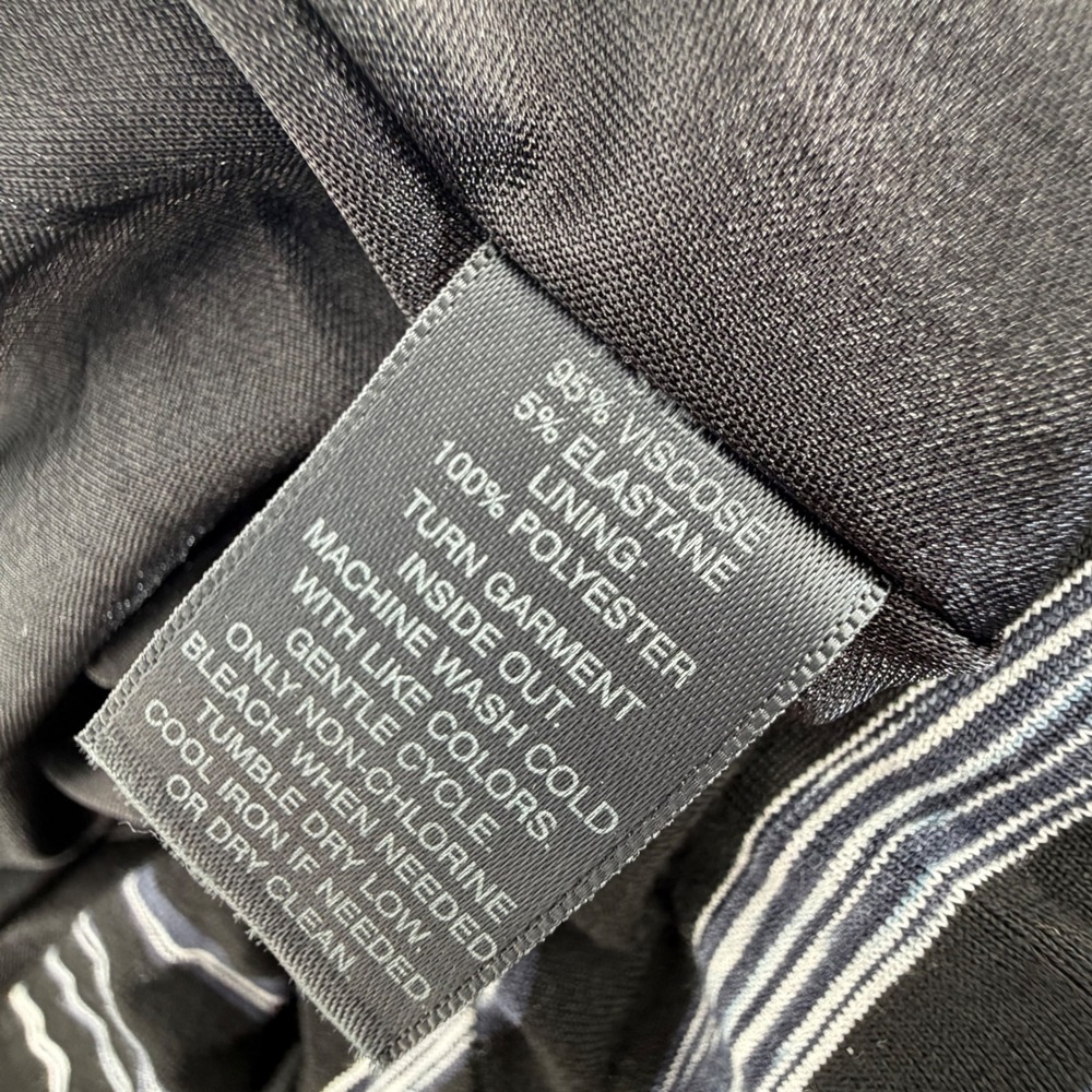 White House Black‎ Market Striped Ruched Sheath Dress Black White Square Neck L - Picture 5 of 7